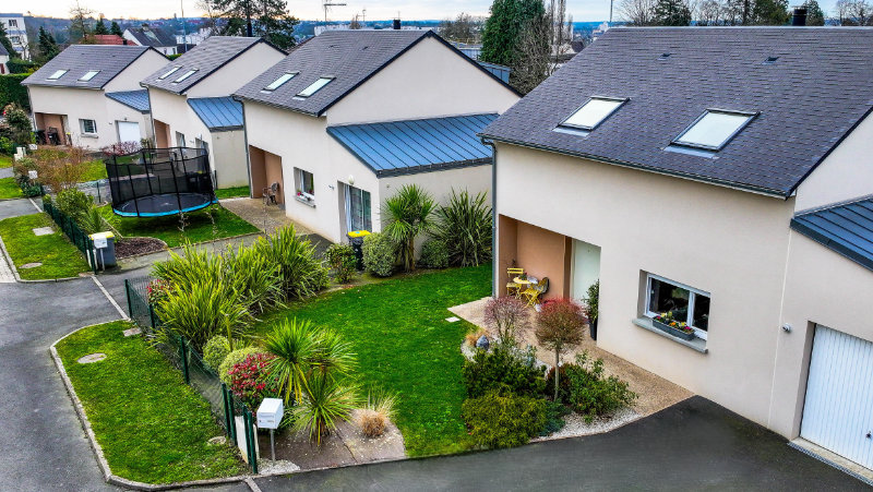 Quartier pavillonnaire en France